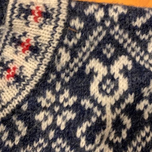 SQUAW VALLEY VINTAGE NORDIC WOOL ALPINE WINTER SKI SWEATER CARDIGAN - Picture 5 of 14